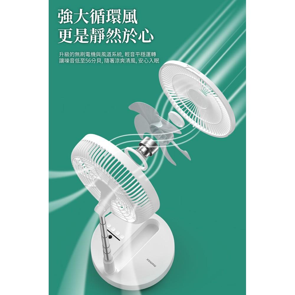 MOMAX iFan Flow 桌立地上兩用USB無線摺疊風扇-細節圖7