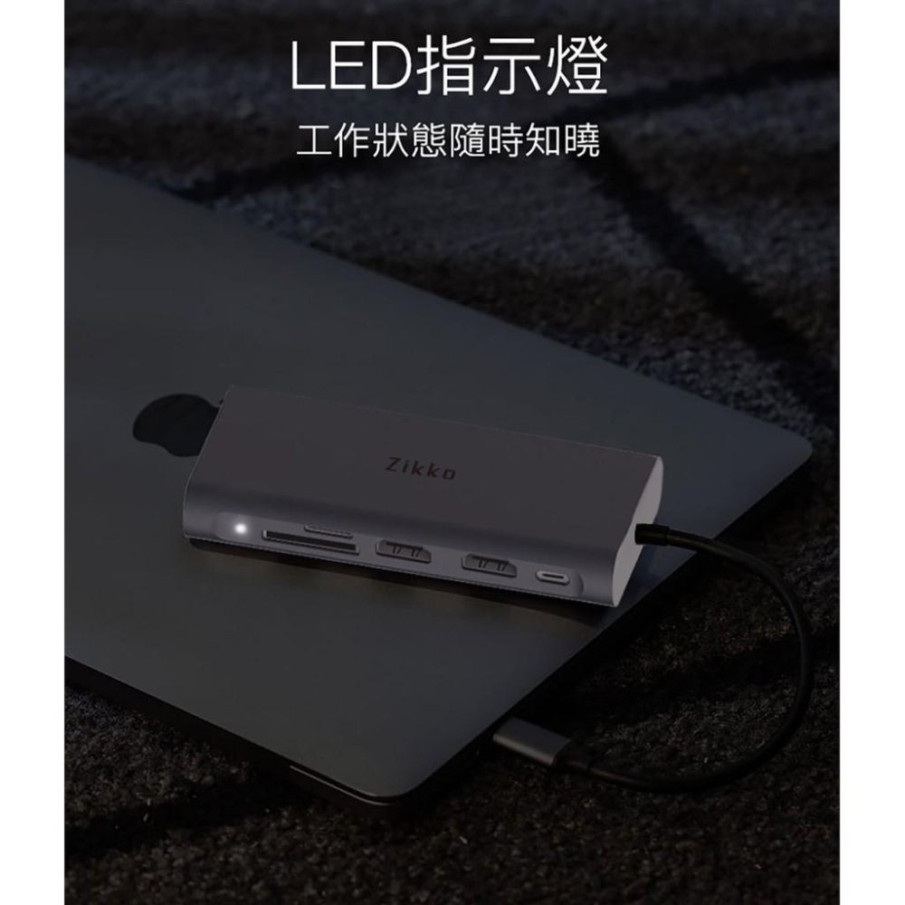 Zikko Type-C 11 in 1 多功能轉接器HB100-細節圖6