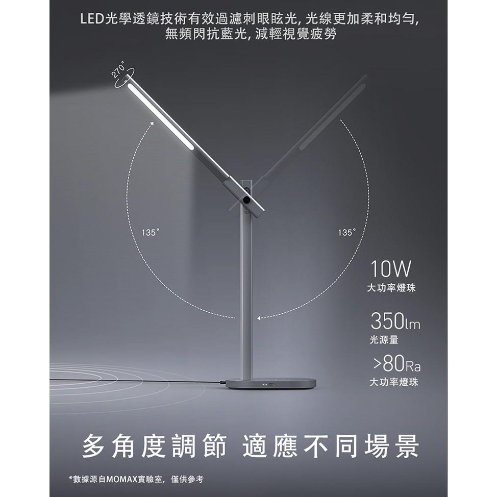 MOMAX Q.Led 檯燈&無線充電底座10W(QL1A)-細節圖5