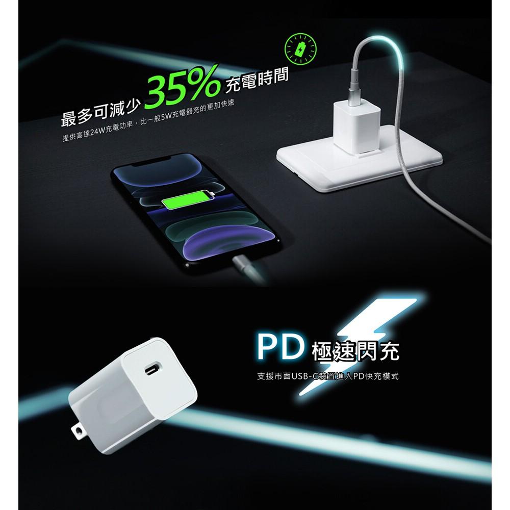 PQI PDC 24W USB C 電源供應器 豆腐頭 充電器-細節圖5