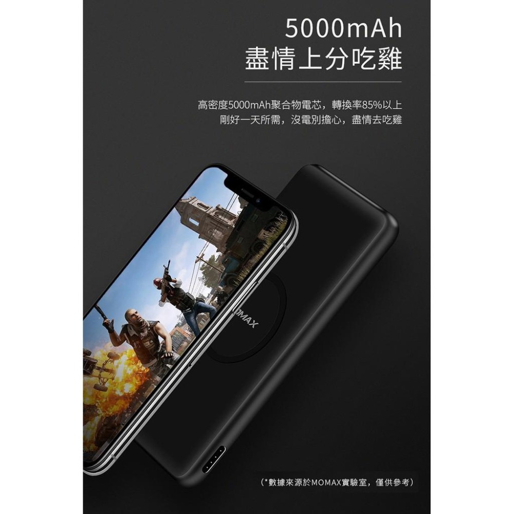 MOMAX Q.Power Slim 無線充電行動電源(IP85)-細節圖6