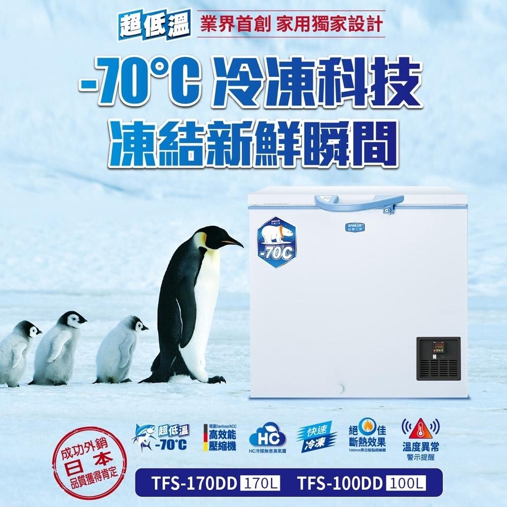SANLUX 台灣三洋】100L -70度 上掀式超低溫冷凍櫃 TFS-100DD 免運 基本安裝-細節圖7