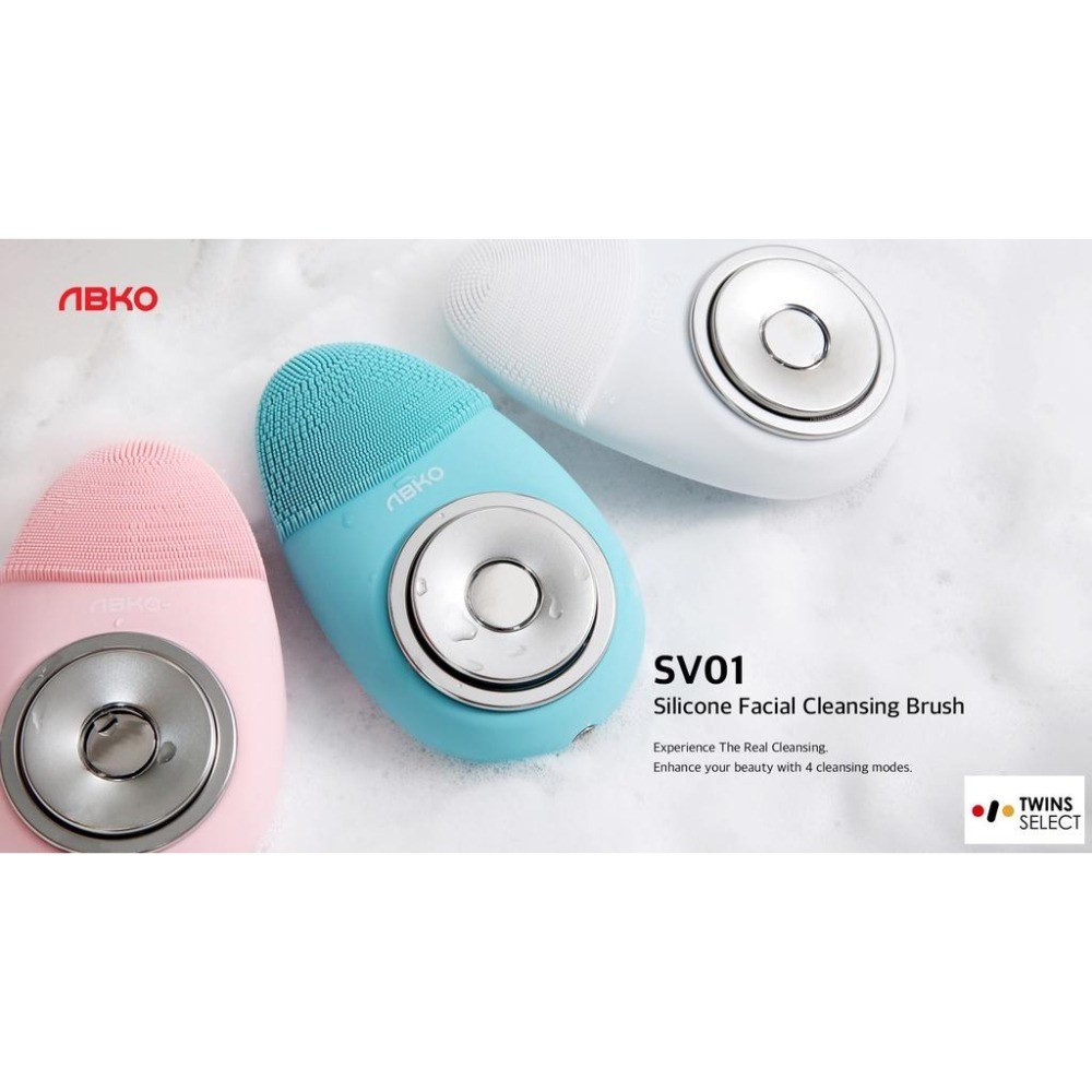 【現貨 】ABKO 韓國 智能防水 無線深層 美顏洗臉機(多功能無線美容儀) SV01 粉紅-細節圖2