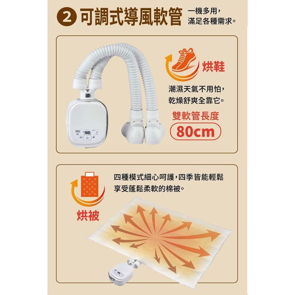 《SANLUX 台灣三洋》 多功能烘被機 DC多功能乾燥機 FK-T5EA-細節圖5