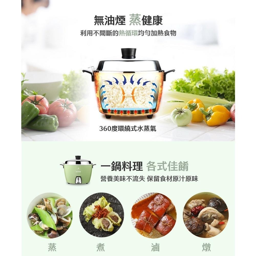 TATUNG 大同10人份不鏽鋼電鍋-大同寶寶款TAC-10L-DGU/DRU-細節圖3
