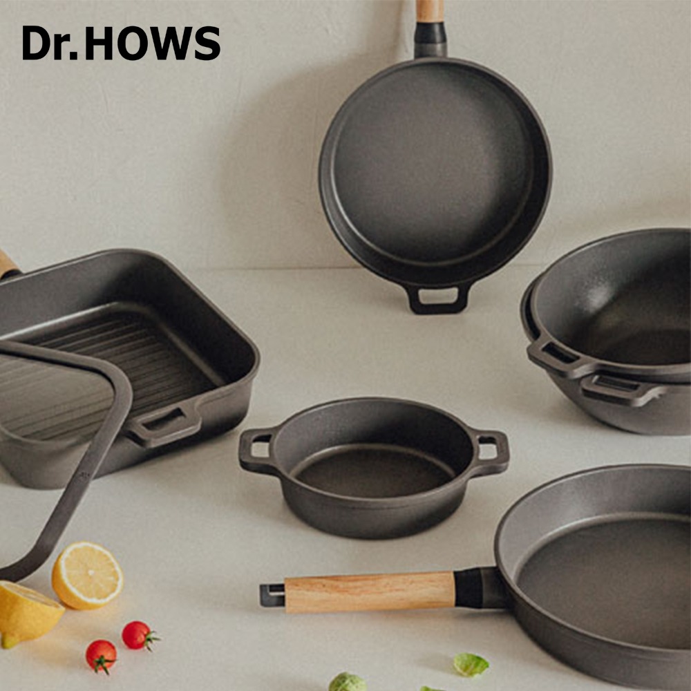 【韓國Dr.HOWS】BOSQUE 崗岩蓄熱不沾炒鍋-嫩粉(28cm)-細節圖2