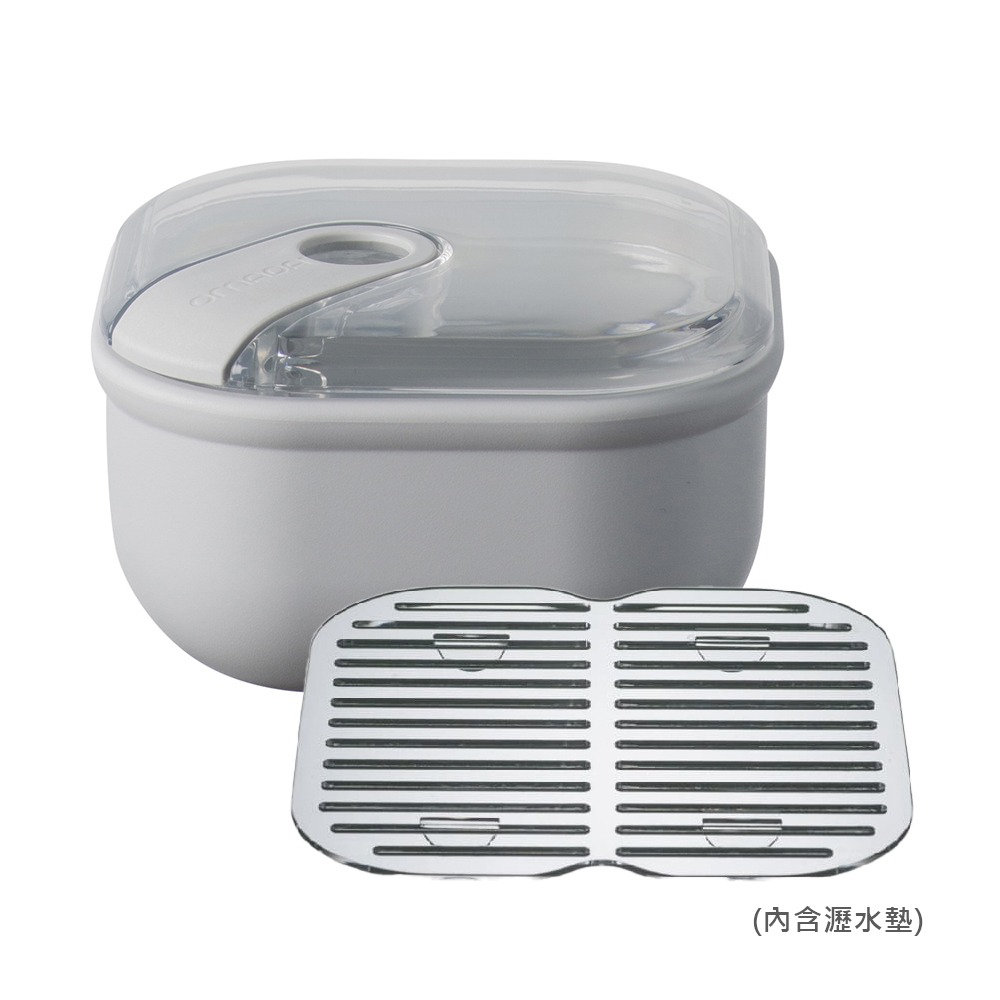 OMADA Pull Box易拉保鮮盒 方型/大/2L 附瀝水墊 (四色可選) M6652-規格圖9