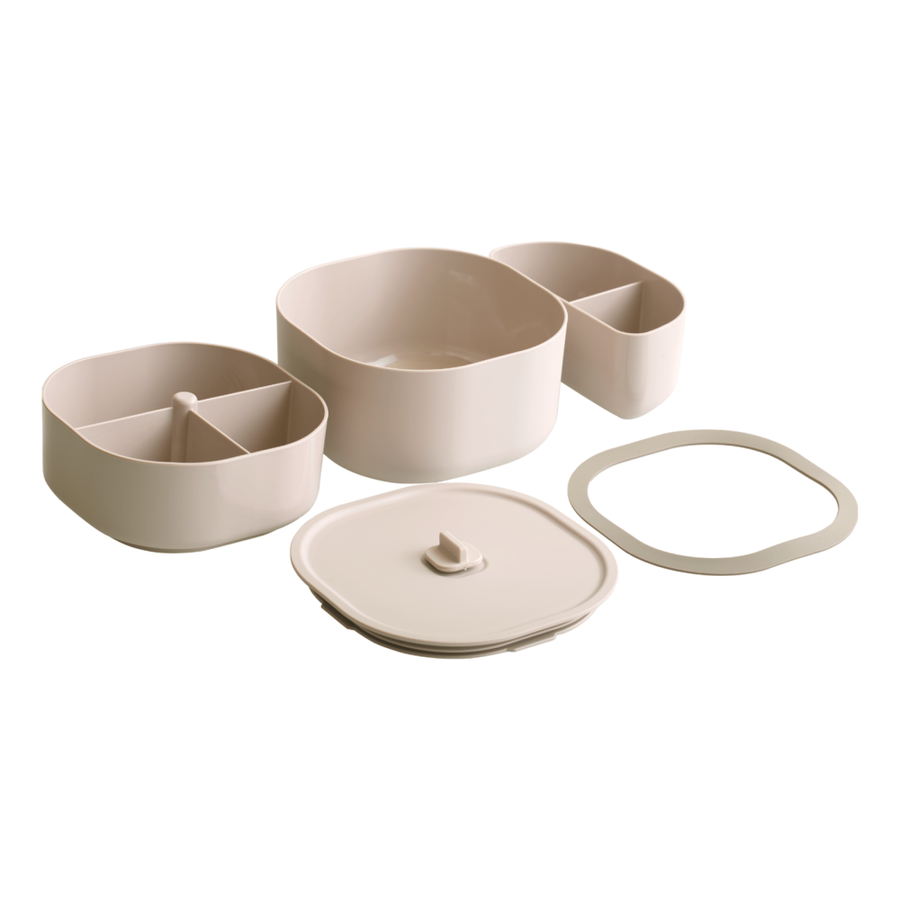 日日便當盒 簡配版/全配版 奶霜杏 迷霧藍 奶油黃 柔霧粉 極簡白-細節圖3