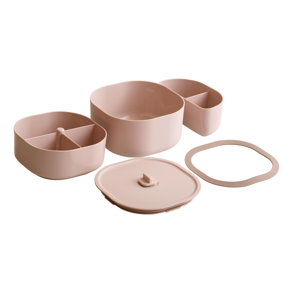 日日便當盒 簡配版/全配版 奶霜杏 迷霧藍 奶油黃 柔霧粉 極簡白-細節圖4