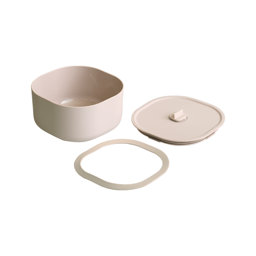 日日便當盒 簡配版/全配版 奶霜杏 迷霧藍 奶油黃 柔霧粉 極簡白-細節圖8