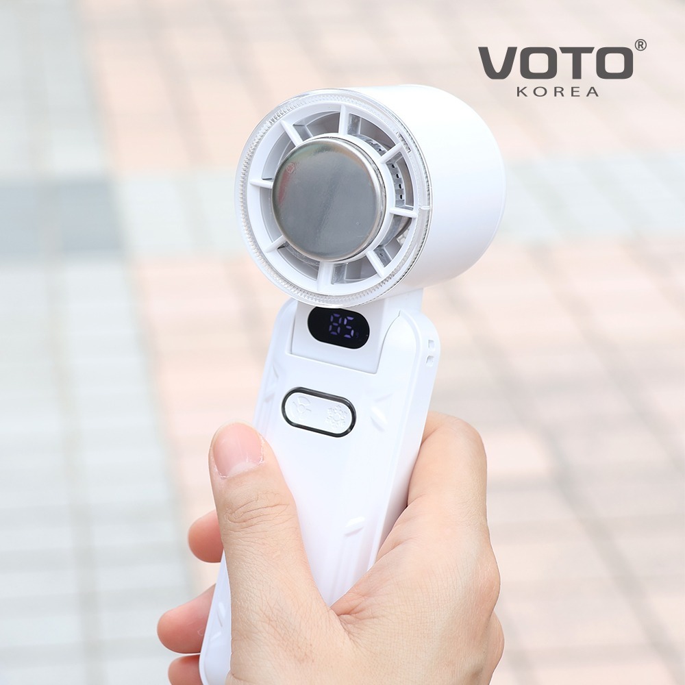 【韓國VOTO】製冷手持風扇 柔光白/靜謐綠/奶霜色-細節圖2