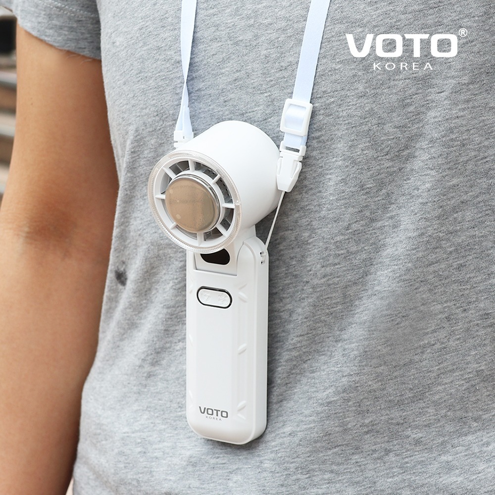 【韓國VOTO】製冷手持風扇 柔光白/靜謐綠/奶霜色-細節圖4