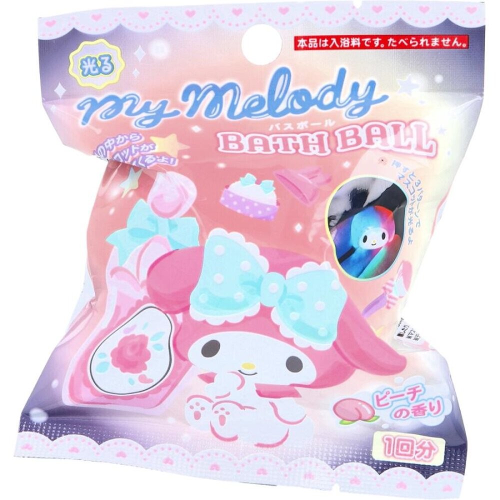 🛒雪拼日韓 ❆ 發光沐浴球 日本 三麗鷗 沐浴球 沐浴鹽球 泡澡球 泡湯球 泡澡玩具 洗澡玩具 發光公仔-規格圖9