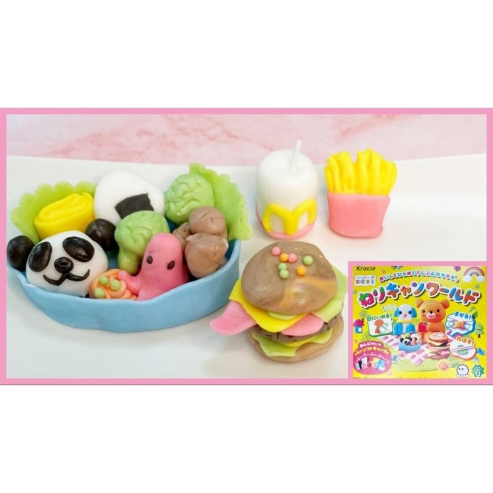 壹吉昌日貨進口日本直送🇯🇵台灣現貨💕( 知育菓子 ) Kracie 创意DIY黏土軟糖小達人海洋企鵝.熊貓野餐.小熊蛋糕-細節圖5