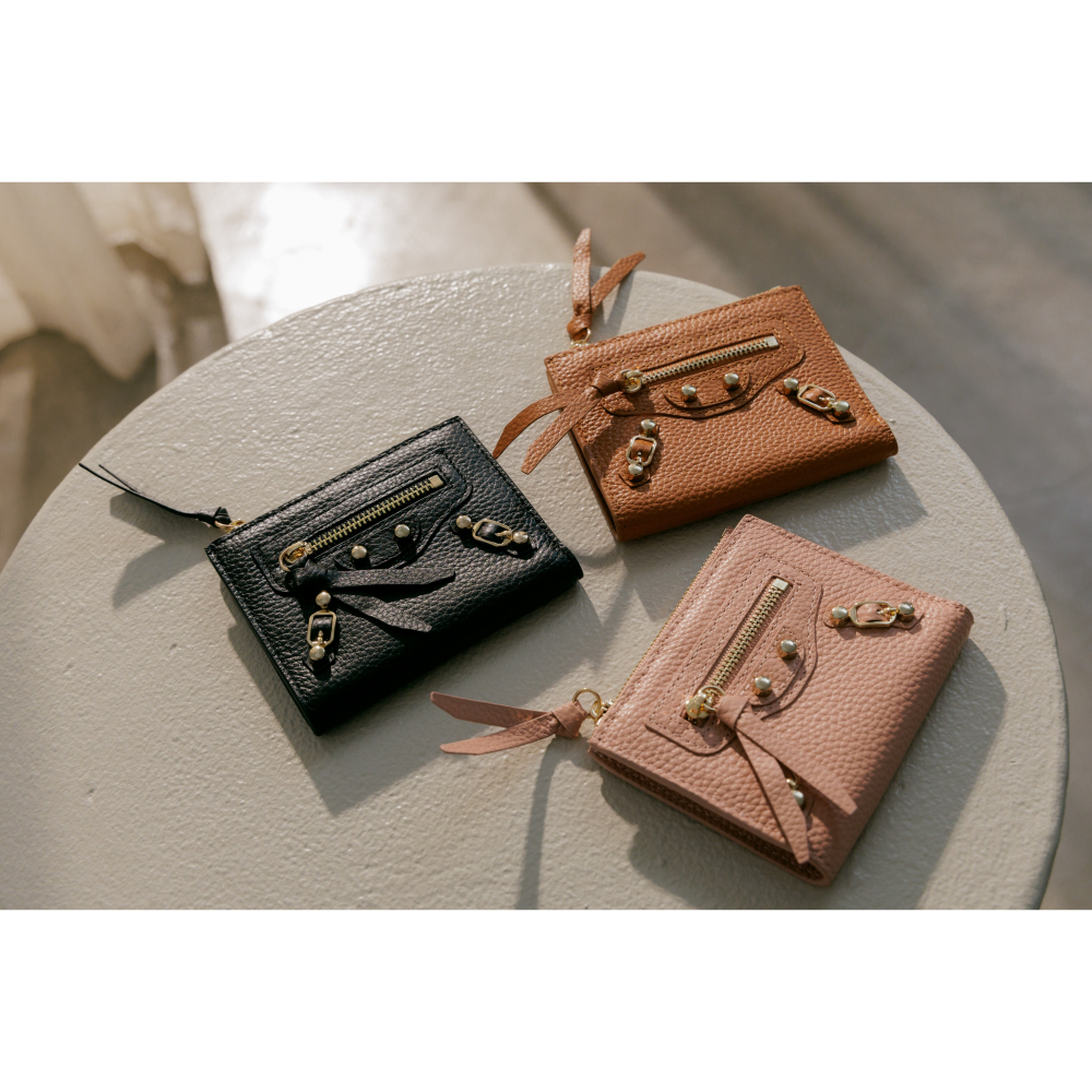 義大利品牌自訂系列-真皮荔枝紋機車短夾-細節圖2