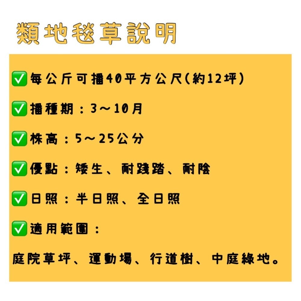 【天橙種子】矮生類地毯草種子 愛芬地毯草  500公克/1公斤裝 多年生草籽 澳洲進口 高發芽率  附種植說明-細節圖2