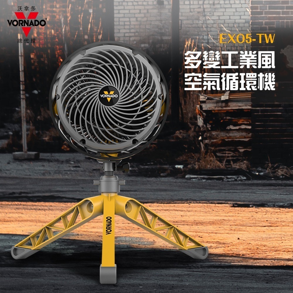 【Vornado 沃拿多】多變工業風空氣循環扇 工業風扇 EXO5-TW-細節圖2