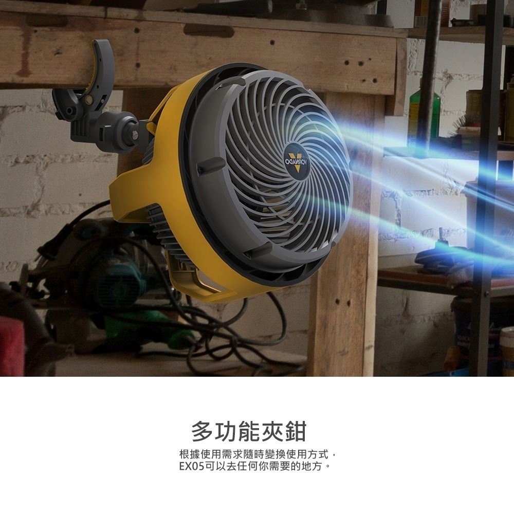 【Vornado 沃拿多】多變工業風空氣循環扇 工業風扇 EXO5-TW-細節圖7