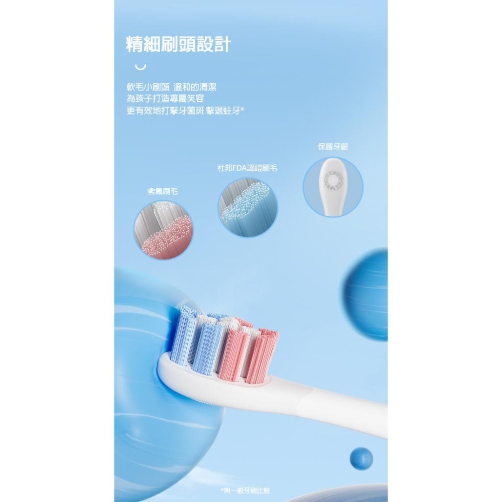 【Oclean】KIDS 歐可林兒童專用音波電動牙刷 藍 / 粉-細節圖5