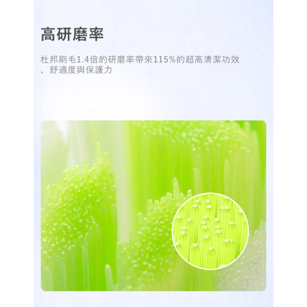 【Oclean】P1C5 歐可林電動牙刷通用刷頭2入 黑炳/白綠藍絲-細節圖6