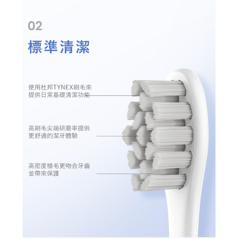 【Oclean】P2S6 歐可林電動牙刷通用刷頭2入標準清潔型-細節圖5