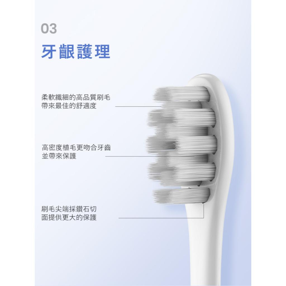 【Oclean】P1S12 歐可林電動牙刷通用刷頭2入柔軟護齦型-細節圖5