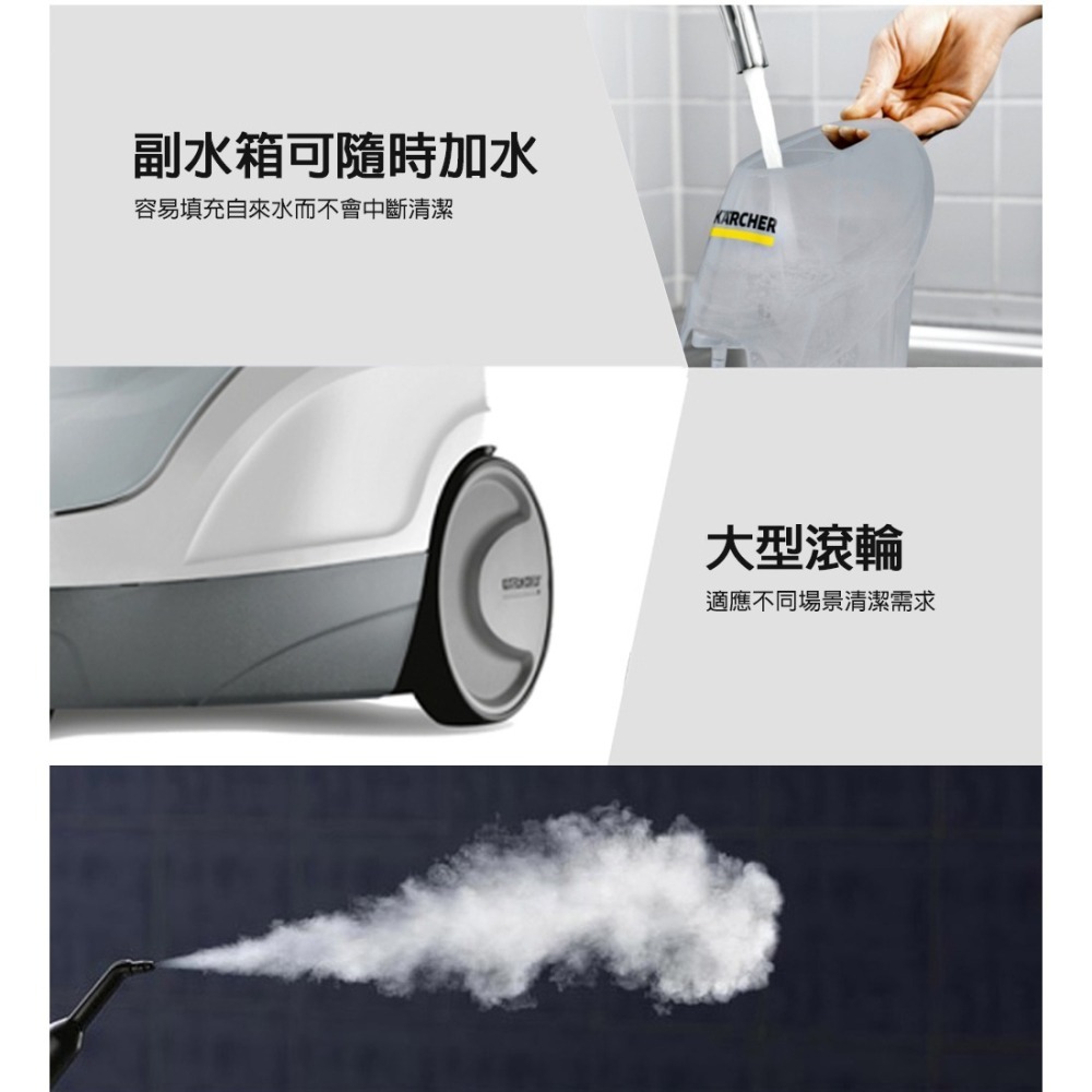 【Karcher 凱馳】SC4 EASYFIX 快拆式蒸氣清洗機 白色款-細節圖4