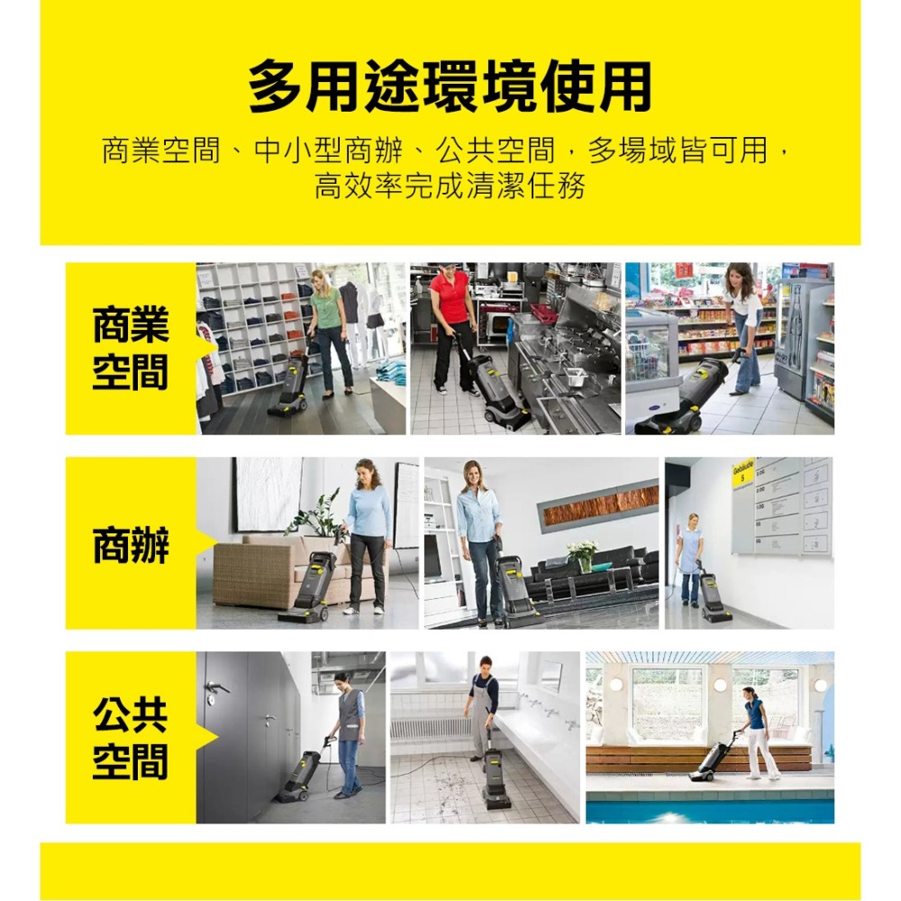 【Karcher 凱馳】BR30/4 商用直立式滾刷型洗地機-細節圖7