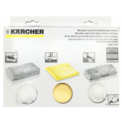 【Karcher 凱馳】蒸氣清洗機SC系列舊版&SG系列適用配件：廚房蒸氣超細纖維布巾組 28631720-細節圖2