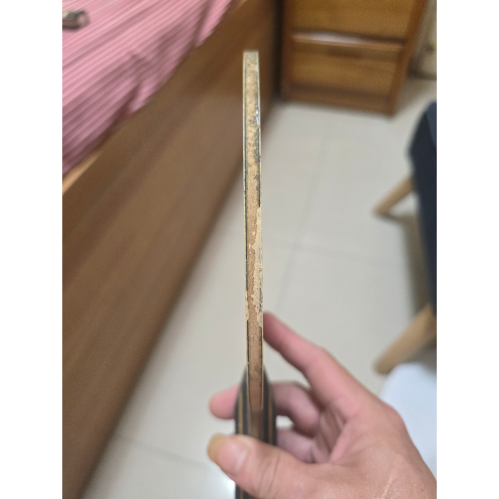 即將絕版 二手 蝴蝶 張繼科 T5000, U碼  94克 重炮 滿面細密小魚鱗紋~41-細節圖4