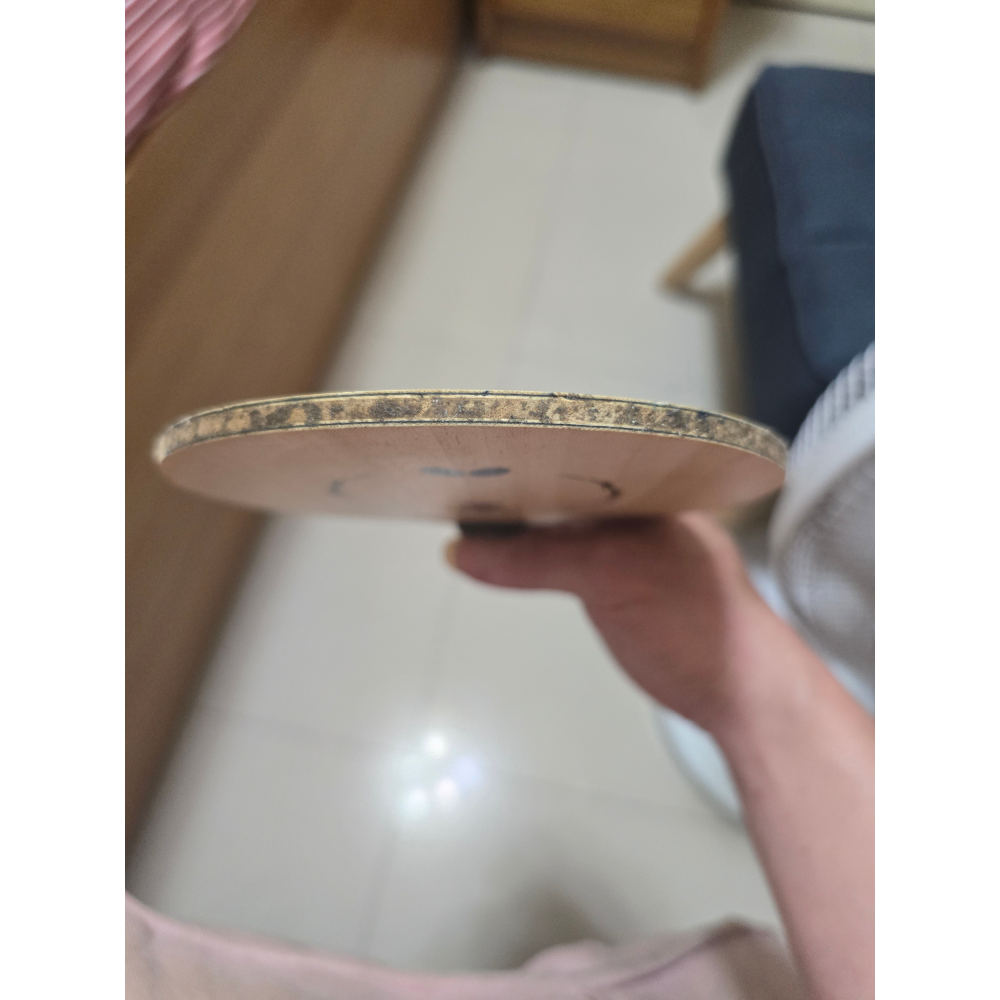 即將絕版 二手 蝴蝶 張繼科 T5000, U碼  94克 重炮 滿面細密小魚鱗紋~41-細節圖5