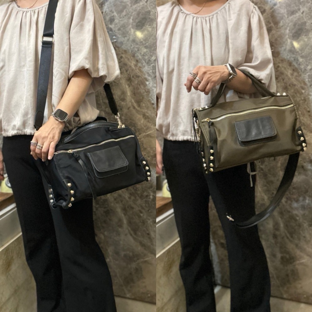 韓國空運🇰🇷／真皮斜背包／旅行包／牛皮-細節圖11