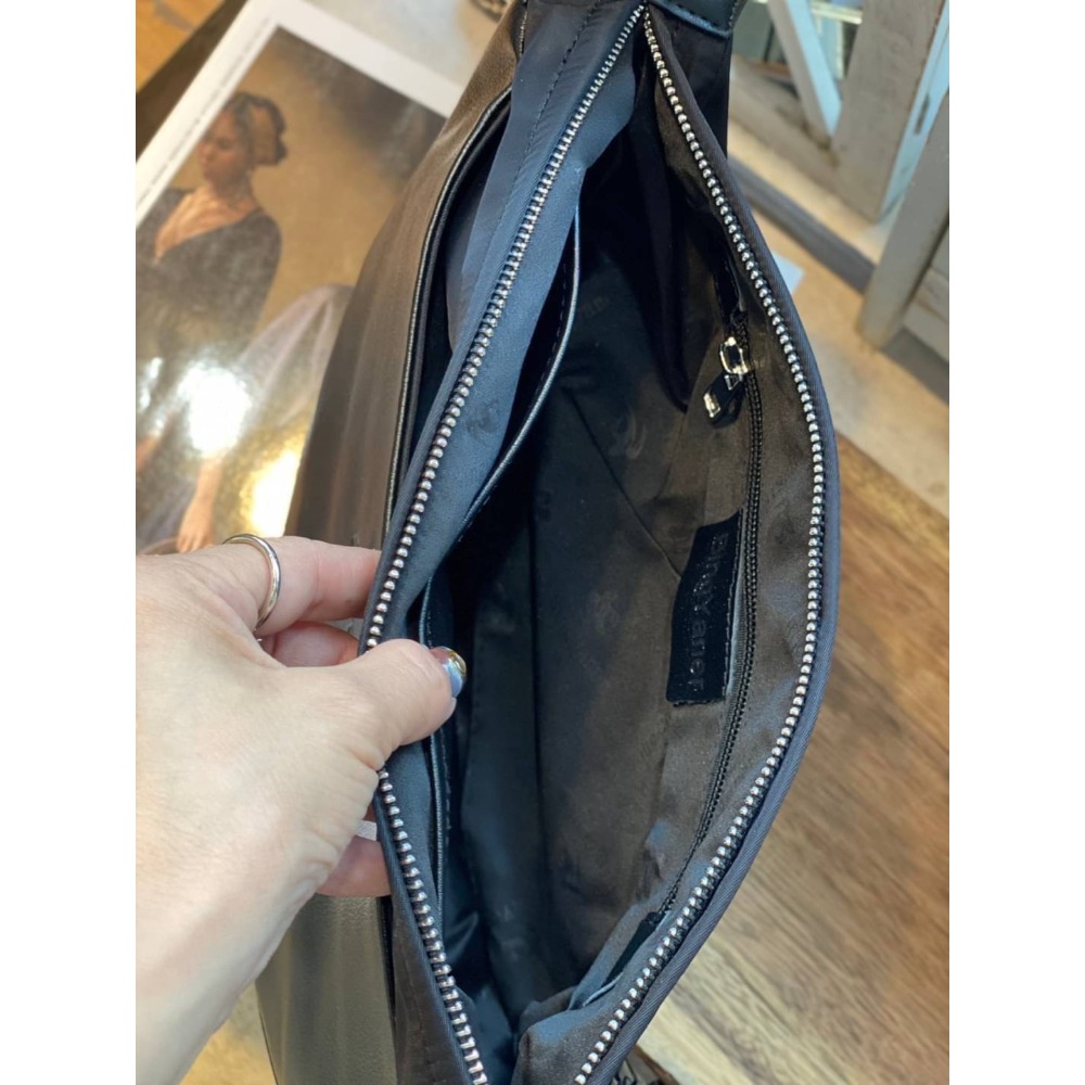 韓國空運🇰🇷／真皮斜背包／旅行包／帆布配真皮斜背包-細節圖6