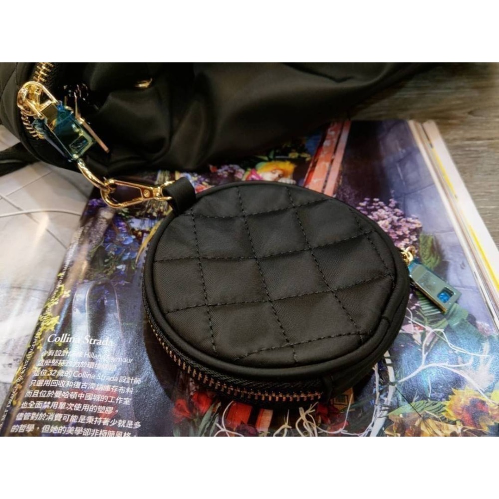 韓國空運🇰🇷／帆布後背包／菱格紋後背包／媽媽包／大容量-細節圖5