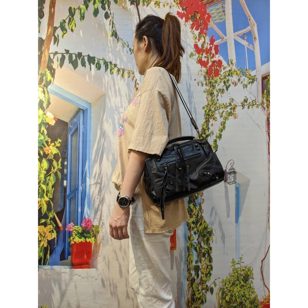 韓國空運🇰🇷／真皮斜背包❤️／真皮兩用包🎀／機車包／牛皮-細節圖3