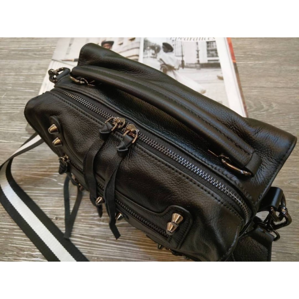 韓國空運🇰🇷／真皮斜背包❤️／真皮兩用包🎀／機車包／牛皮-細節圖6