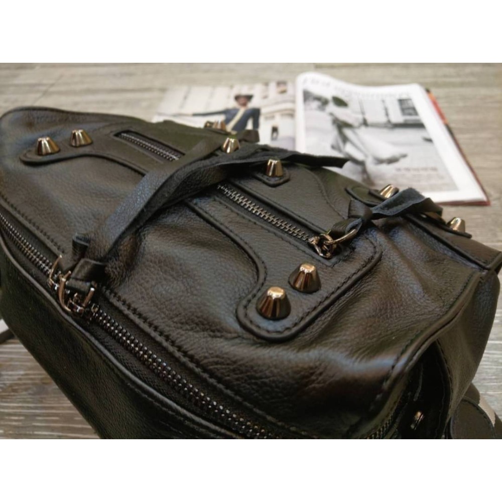 韓國空運🇰🇷／真皮斜背包❤️／真皮兩用包🎀／機車包／牛皮-細節圖7