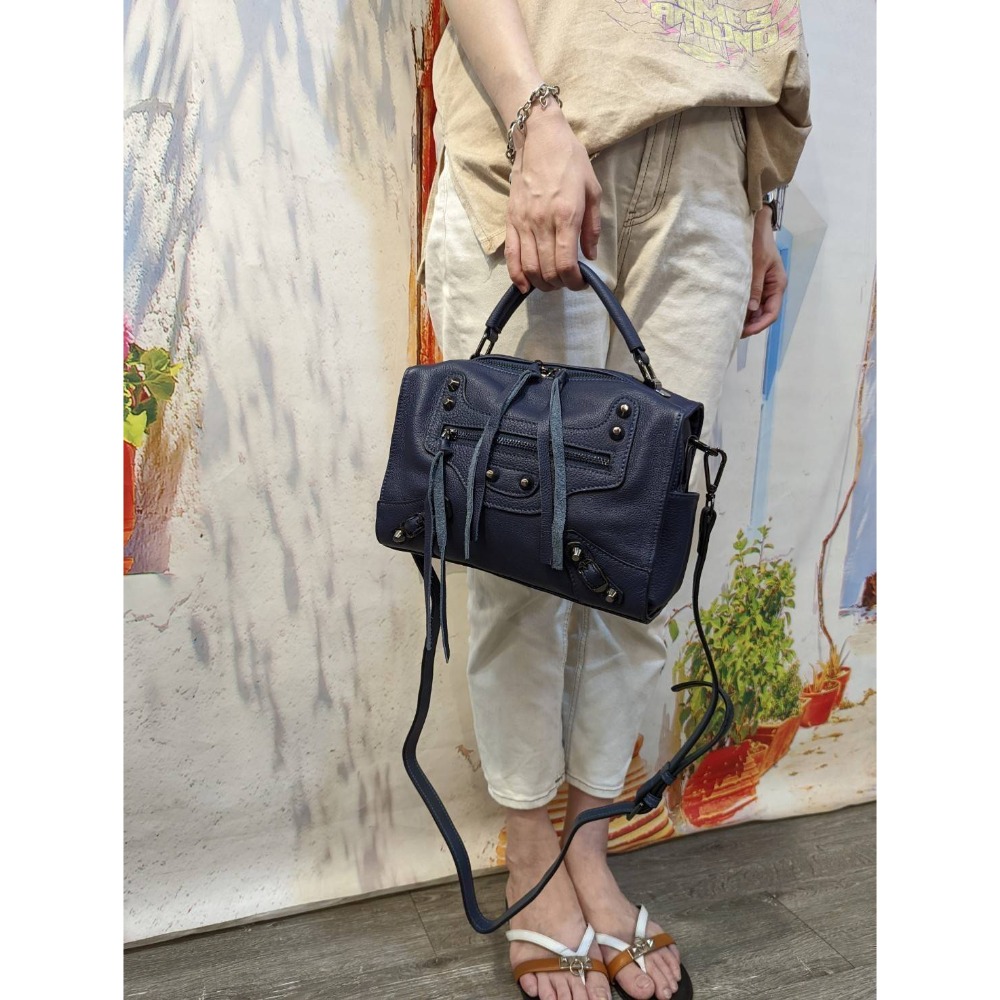 韓國空運🇰🇷／真皮斜背包❤️／真皮兩用包🎀／機車包／牛皮-細節圖11