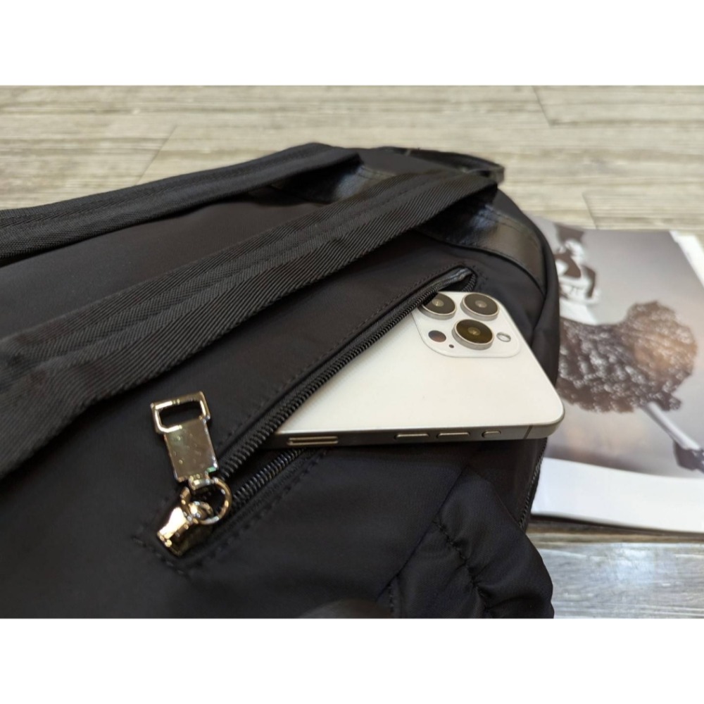 韓國空運🇰🇷／帆布配真皮後背包🎒／旅行包❤️／媽媽包-細節圖5