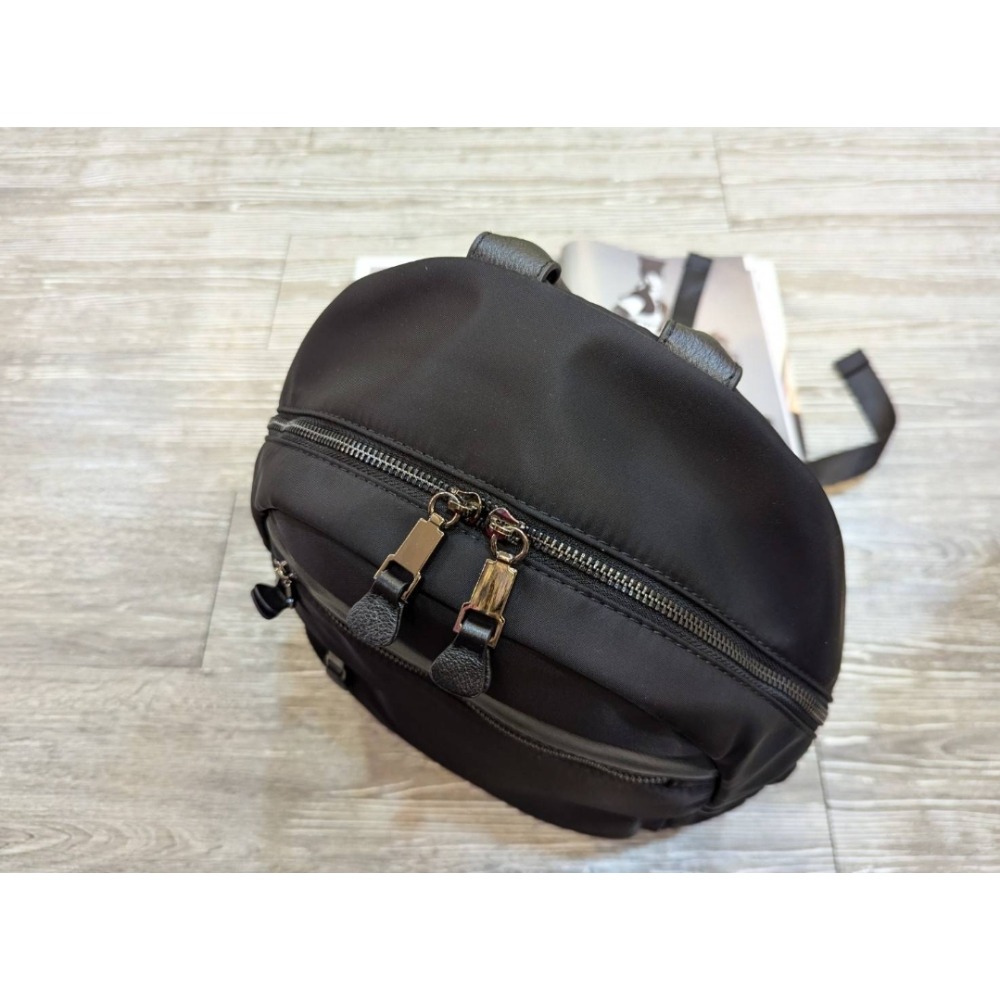 韓國空運🇰🇷／帆布配真皮後背包🎒／旅行包❤️／媽媽包-細節圖6