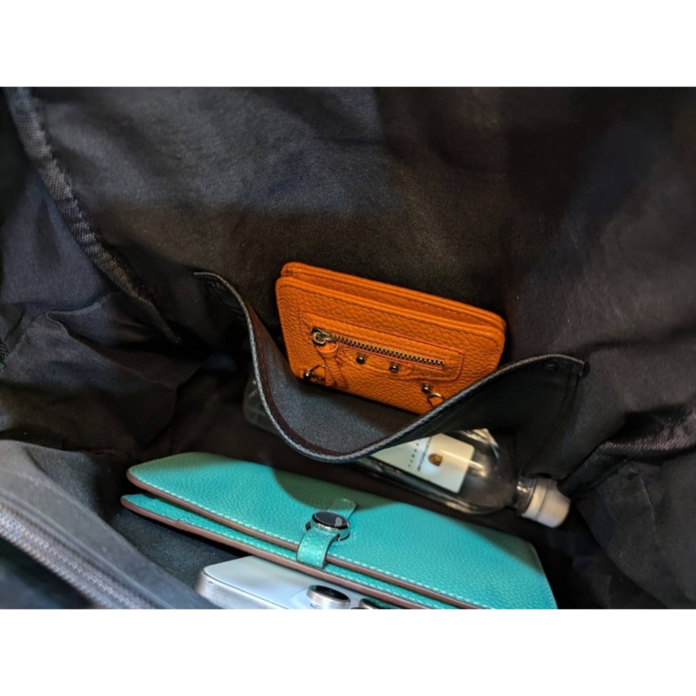 韓國空運🇰🇷／帆布配真皮後背包🎒／旅行包❤️／媽媽包-細節圖10