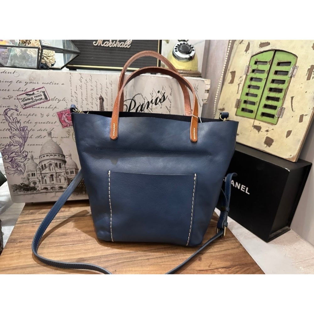 韓國空運🇰🇷／真皮兩用包／真皮斜背包❤️／水桶包／2story-細節圖4