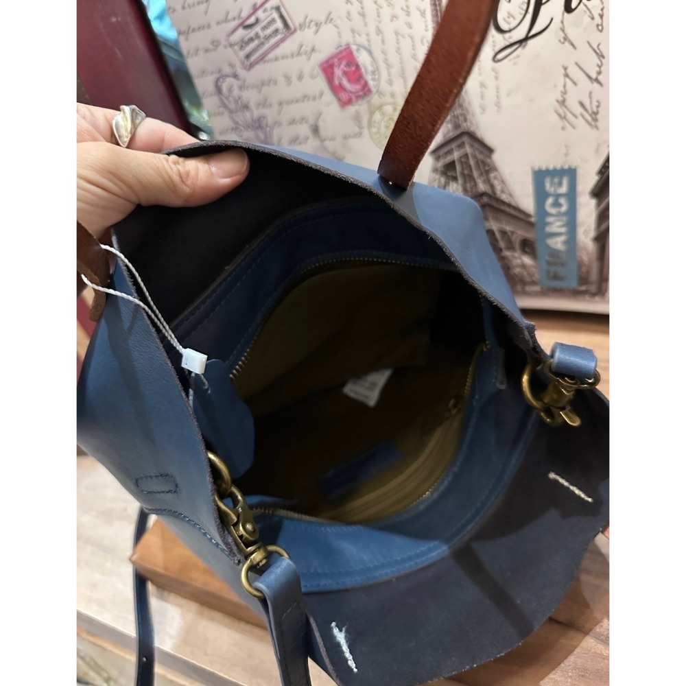 韓國空運🇰🇷／真皮兩用包／真皮斜背包❤️／水桶包／2story-細節圖5