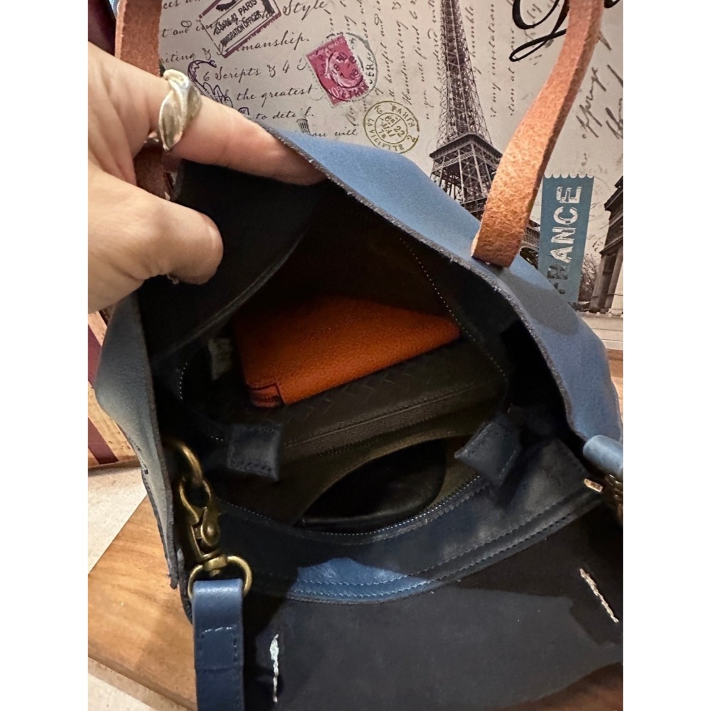 韓國空運🇰🇷／真皮兩用包／真皮斜背包❤️／水桶包／2story-細節圖6