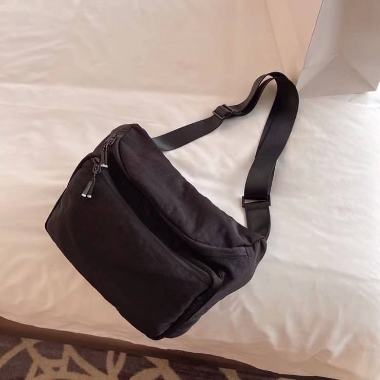 休閒斜背包🔥／帆布材質／胸包／旅行包-細節圖3