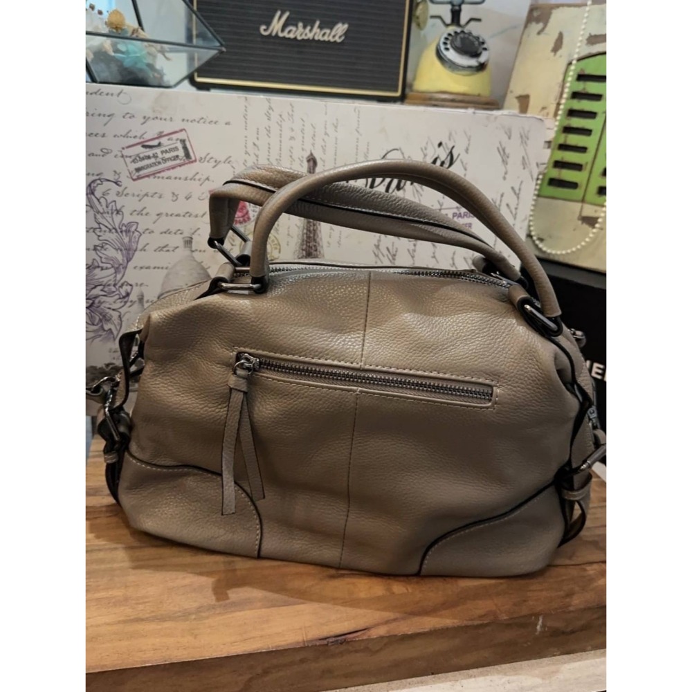 韓國空運🇰🇷／真皮兩用包🔥真皮斜背包❤️手提包／拖特包／牛皮-細節圖6