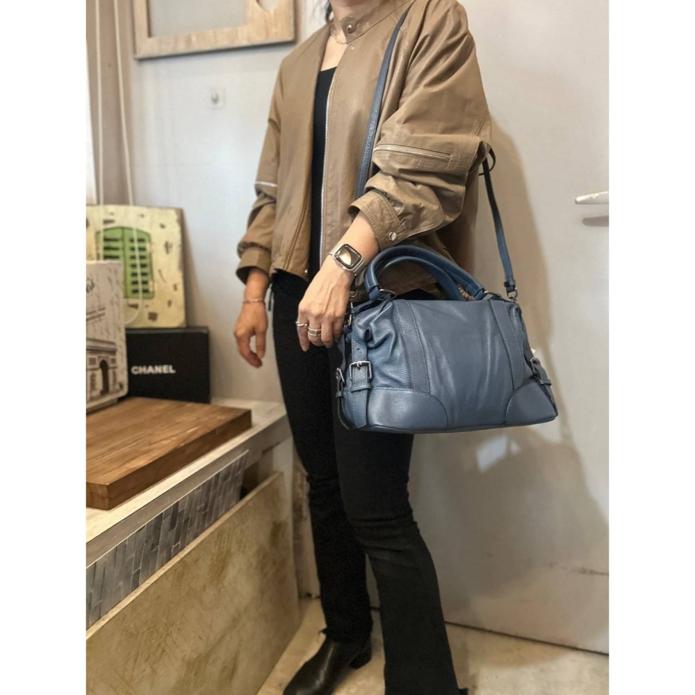 韓國空運🇰🇷／真皮兩用包🔥真皮斜背包❤️手提包／拖特包／牛皮-細節圖9