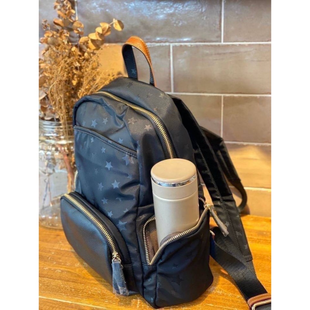 韓國空運🇰🇷 帆布後背包 旅行包 媽媽包🎒 星星後背包 韓國ensoen-細節圖3