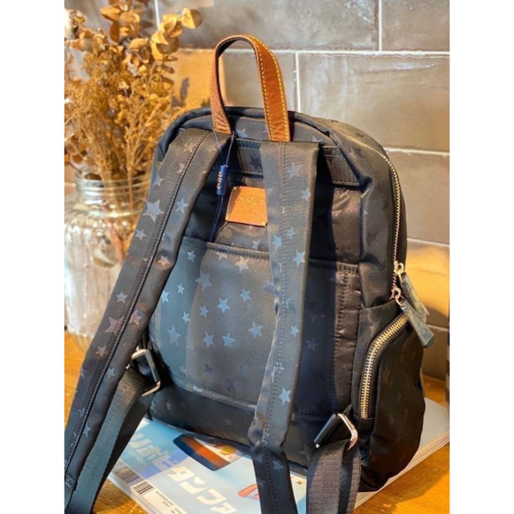 韓國空運🇰🇷 帆布後背包 旅行包 媽媽包🎒 星星後背包 韓國ensoen-細節圖5