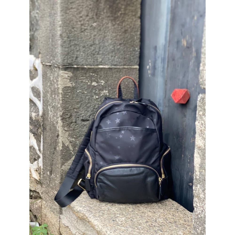 韓國空運🇰🇷 帆布後背包 旅行包 媽媽包🎒 星星後背包 韓國ensoen-細節圖6